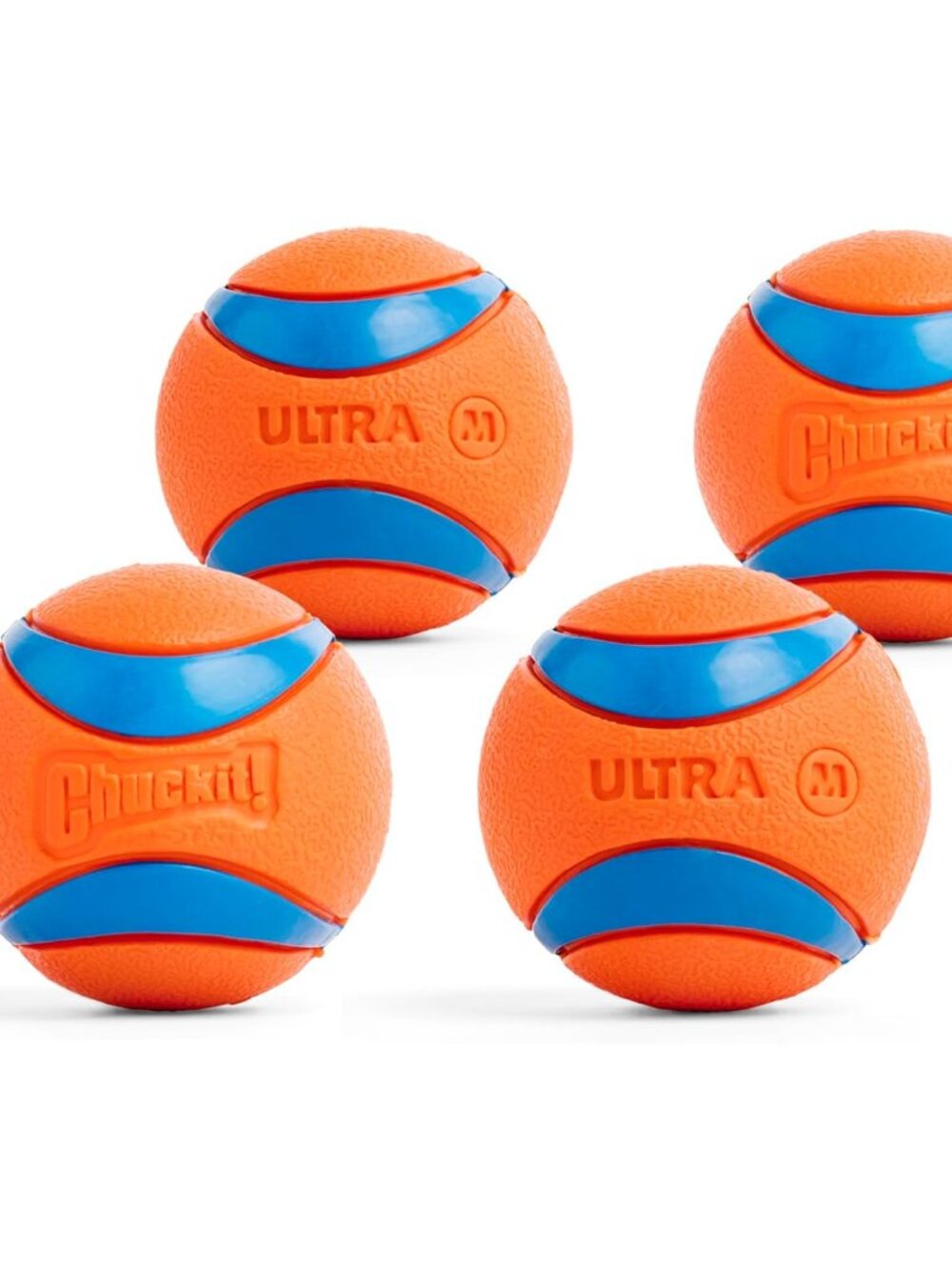 Ultra Ball Dog Toy - Medium Bouncy Fetch Balls For Dogs 20-60 lbs - Made from Du